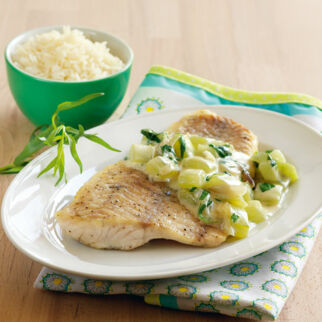 Fischfilet mit Estragon-Gurken Fischfilet mit Estragon-Gurken