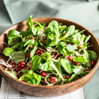 Feldsalat mit Granatapfel Feldsalat mit Granatapfel