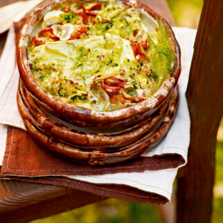 Fenchelgratin mit Champignons Fenchelgratin mit Champignons