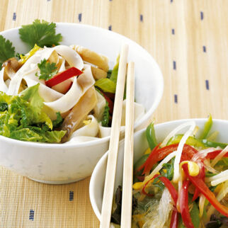 Reisnudeln mit Wirsing Reisnudeln mit Wirsing