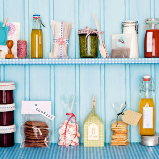 Verpackungen und Etiketten für Geschenke aus der Küche Verpackungen und Etiketten für Geschenke aus der Küche