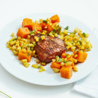 Hüftsteaks karibische Art Hüftsteaks karibische Art