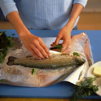 Fisch in Folie Fisch in Folie