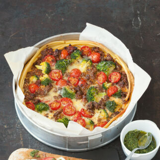 Makkaroni-Hack-Torte Makkaroni-Hack-Torte