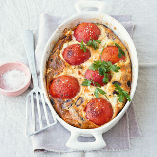 Tomaten-Feta-Clafoutis Tomaten-Feta-Clafoutis