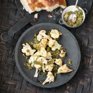 Gebratener Blumenkohl mit Chermoula Gebratener Blumenkohl mit Chermoula