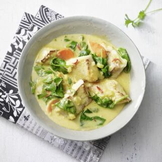 Gelbes Fischcurry Gelbes Fischcurry