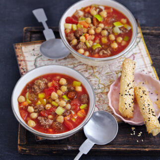 Marokkanische Kichererbsensuppe Marokkanische Kichererbsensuppe