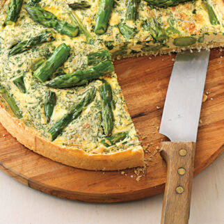 Quiche mit grünem Spargel Quiche mit grünem Spargel