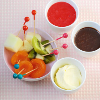 Süßes Obst-Fondue Süßes Obst-Fondue