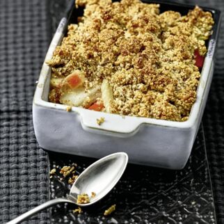 Herzhafter Crumble mit Apfel Herzhafter Crumble mit Apfel