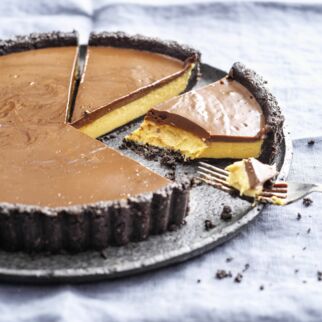 Peanutbutter-Pie mit Lieblingskeksen Peanutbutter-Pie mit Lieblingskeksen
