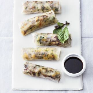 Reisblattrollen mit Fisch Reisblattrollen mit Fisch