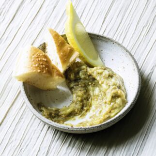 Auberginencreme mit Zitrone Auberginencreme mit Zitrone