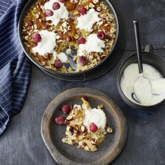 Gebackene Haferflocken Gebackene Haferflocken