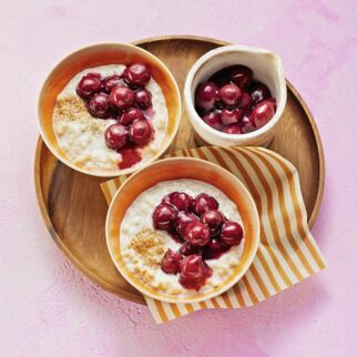 Milchreis mit Kirschkompott Milchreis mit Kirschkompott