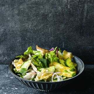 Fattoush mit Halloumi Fattoush mit Halloumi