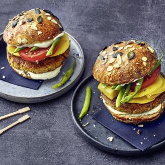Tempeh-Burger Tempeh-Burger