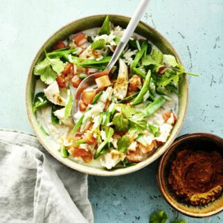 Hähnchentopf mit Reis und Koriander Hähnchentopf mit Reis und Koriander