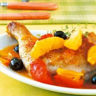 Hähnchen mit Orangen-Tomaten Hähnchen mit Orangen-Tomaten