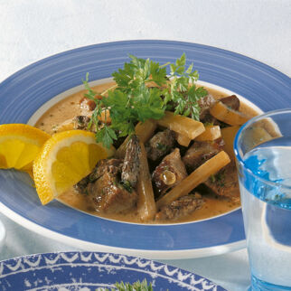 Kalbsragout mit Morcheln Kalbsragout mit Morcheln