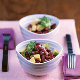 Kidneybohnen mit Avocado Kidneybohnen mit Avocado