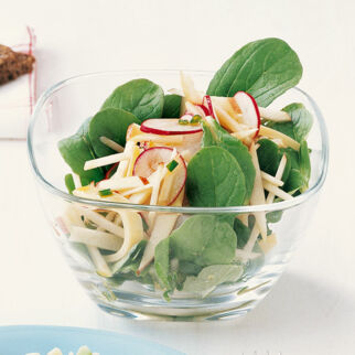 Apfel-Feldsalat mit Käse Apfel-Feldsalat mit Käse