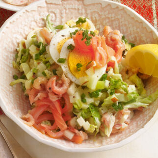 Eiersalat mit Räucherlachs Eiersalat mit Räucherlachs