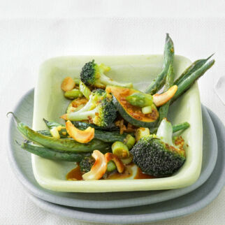 Grünes Wokgemüse Grünes Wokgemüse