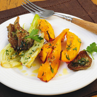 Ofengemüse mit Kürbis und Fenchel Ofengemüse mit Kürbis und Fenchel