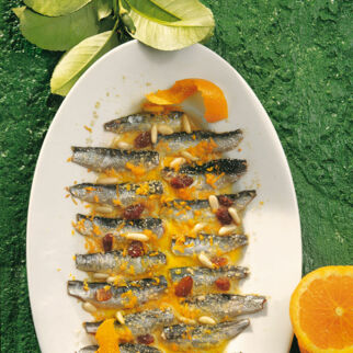 Sardinen mit Orangen Sardinen mit Orangen