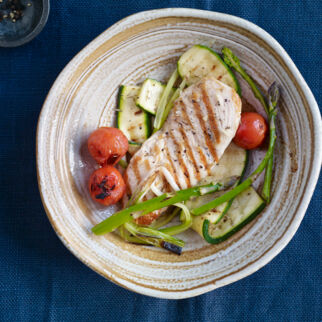 Hähnchenschnitzel mit Grillgemüse Hähnchenschnitzel mit Grillgemüse