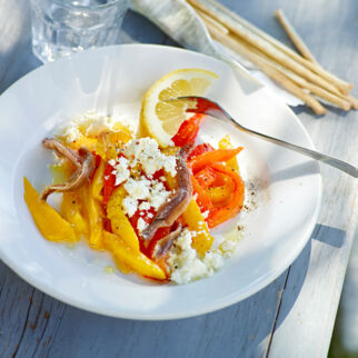 Paprika mit Sardellen Paprika mit Sardellen