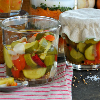 Scharfe Zucchini Scharfe Zucchini