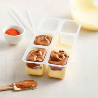 Schoko-Passionsfrucht-Eis Schoko-Passionsfrucht-Eis