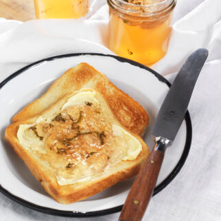 Apfelgelee mit Minze Apfelgelee mit Minze