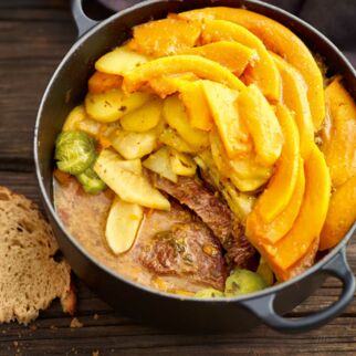 Senfwürziger Gemüse-Rindfleisch-Topf Senfwürziger Gemüse-Rindfleisch-Topf