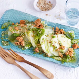 Kohlrabi-Tofu-Carpaccio Kohlrabi-Tofu-Carpaccio