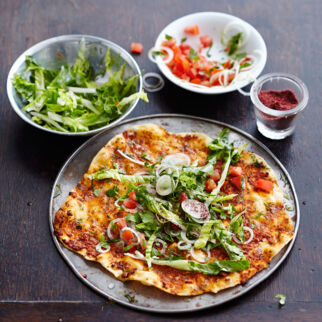 Lammfleisch-Lahmacun Lammfleisch-Lahmacun