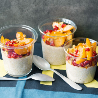 Amaranthpudding mit Obstsalat Amaranthpudding mit Obstsalat