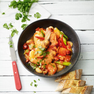 Gambas-Chorizo-Wok Gambas-Chorizo-Wok