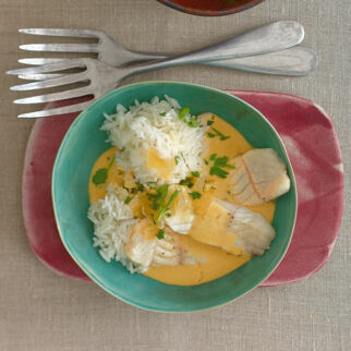 Ingwerfisch mit Erdnusssauce Ingwerfisch mit Erdnusssauce