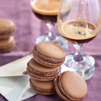 Macarons mit Espressomousse Macarons mit Espressomousse