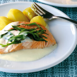 Lachs im Topf mit Estragon Lachs im Topf mit Estragon
