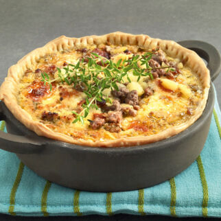 Apfel-Hackfleisch-Quiche Apfel-Hackfleisch-Quiche