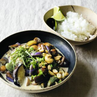 Thai-Curry mit Auberginen Thai-Curry mit Auberginen