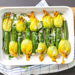 Gefüllte Zucchiniblüten Gefüllte Zucchiniblüten