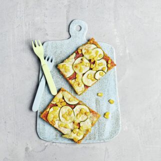 Kürbisfladenbrot und -pizza Kürbisfladenbrot und -pizza