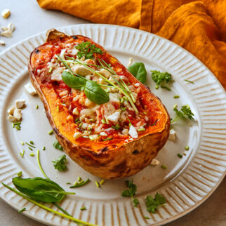 Gratinierter Butternut-Kürbis Gratinierter Butternut-Kürbis