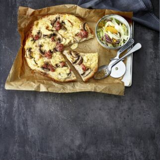 Weiße 
Fladenbrot-Pizza Weiße 
Fladenbrot-Pizza